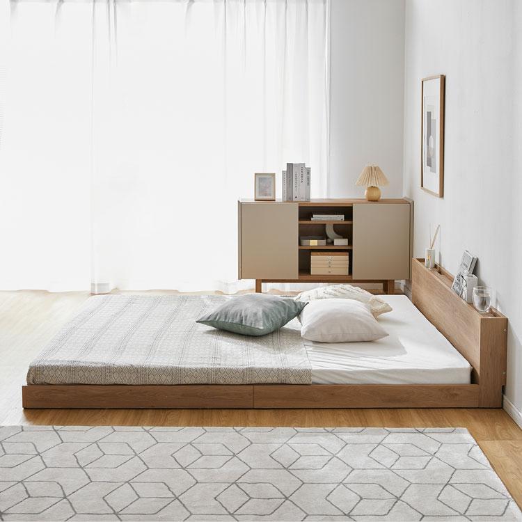 LOWYA（ロウヤ） ベッド マットレスセット ベッドフレーム D ダブル