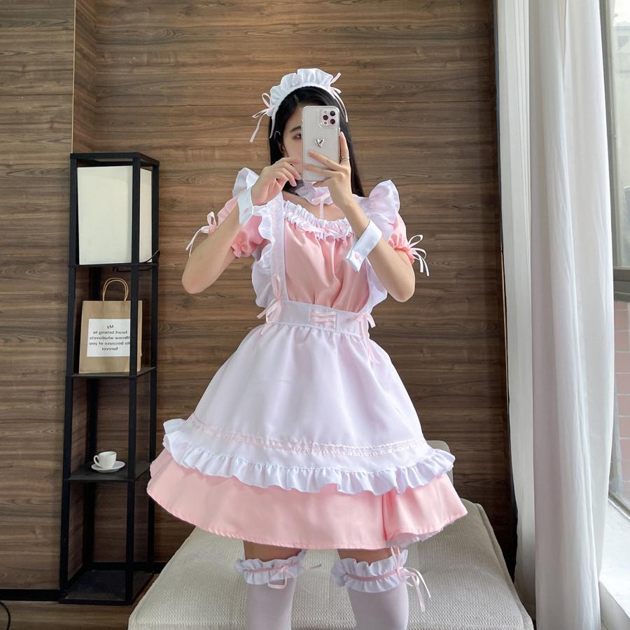 送料無料 仮装 メイド服 コスプレ ロリータ lolita レディース ドレス
