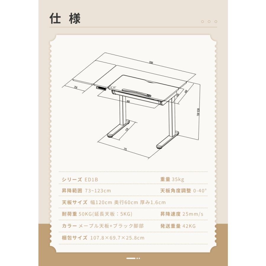 FlexiSpot 昇降デスク 天板角度調整 昇降テーブル FlexiSpot ED1B