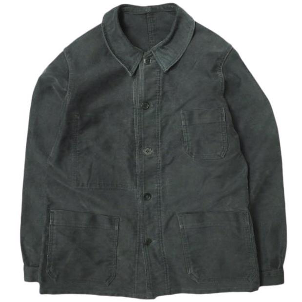 フレンチヴィンテージ フレンチモールスキンワークジャケット S程度