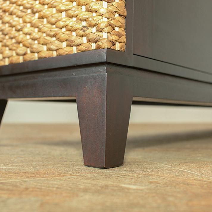 ウォーターヒヤシンス キャビネット 収納家具 アジアン家具 幅150cm