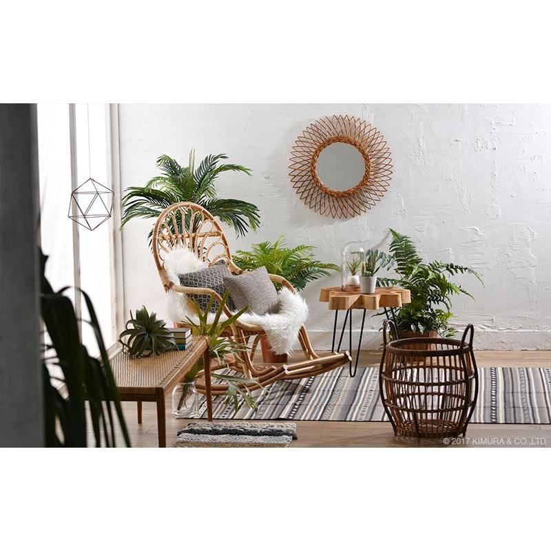 アジアン家具 サイドテーブル 机 花瓶台 おしゃれ 玄関 チーク無垢木製