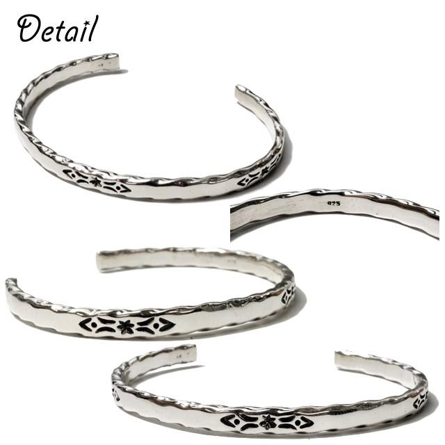 シルバー925 トライバル柄 バングル ブレスレット silver925 シルバー
