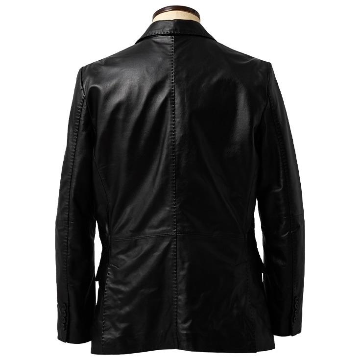 Liugoo Leathers 【30%OFFクーポン】LIUGOO 本革 2ボタン テーラード