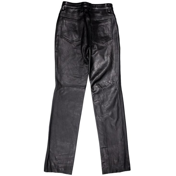Horn Works 本革 スリムフィットレザーパンツ レディース ホーン
