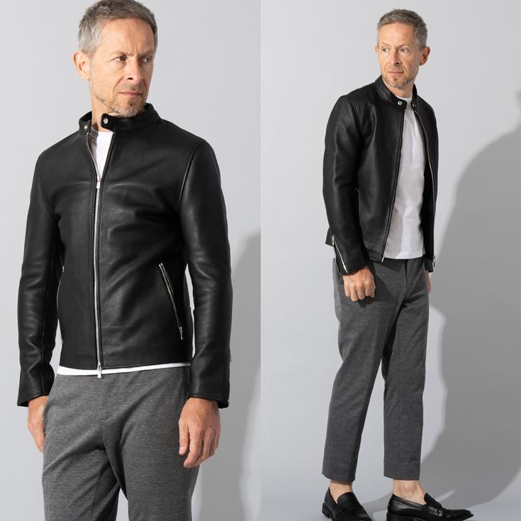 Liugoo Leathers LIUGOO PLUS 本革 シングルライダースジャケット