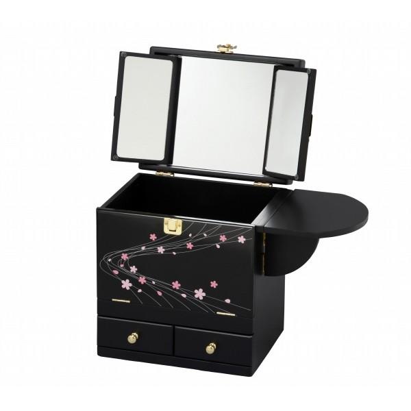 コスメボックス 三面鏡 和風 （ メイクボックス ドレッサー メイク台