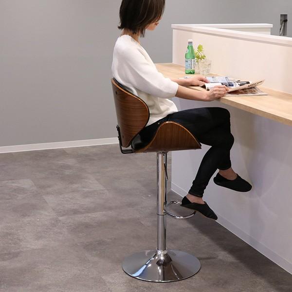 カウンターチェア ハイチェアー ミッドセンチュリー風 KNOX