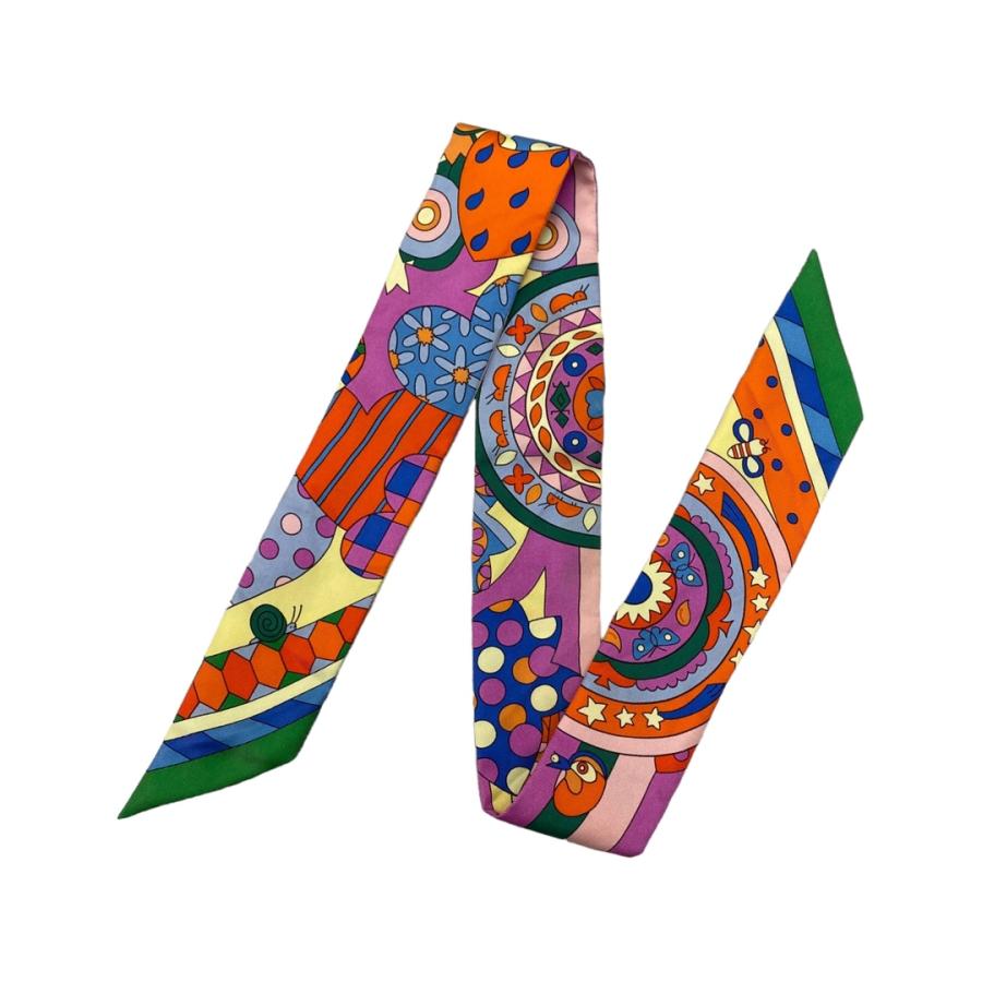 HERMES（エルメス） シルクスカーフ ツイリー 森のささやき 063005S 01