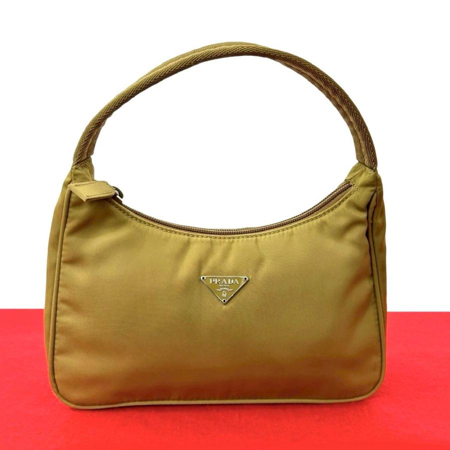 PRADA（プラダ） 極 美品 三角ロゴ プレート 金具 テスート ナイロン