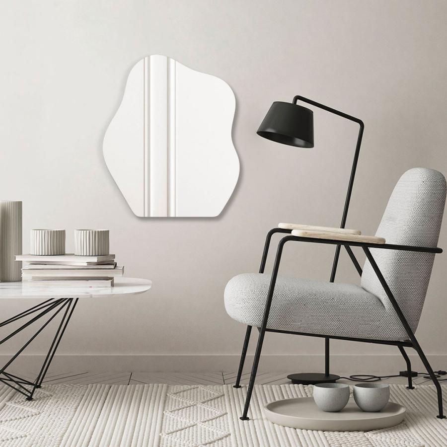 ウェーブミラー/ニュアンスミラー/インテリア/鏡/壁掛け/北欧モダン