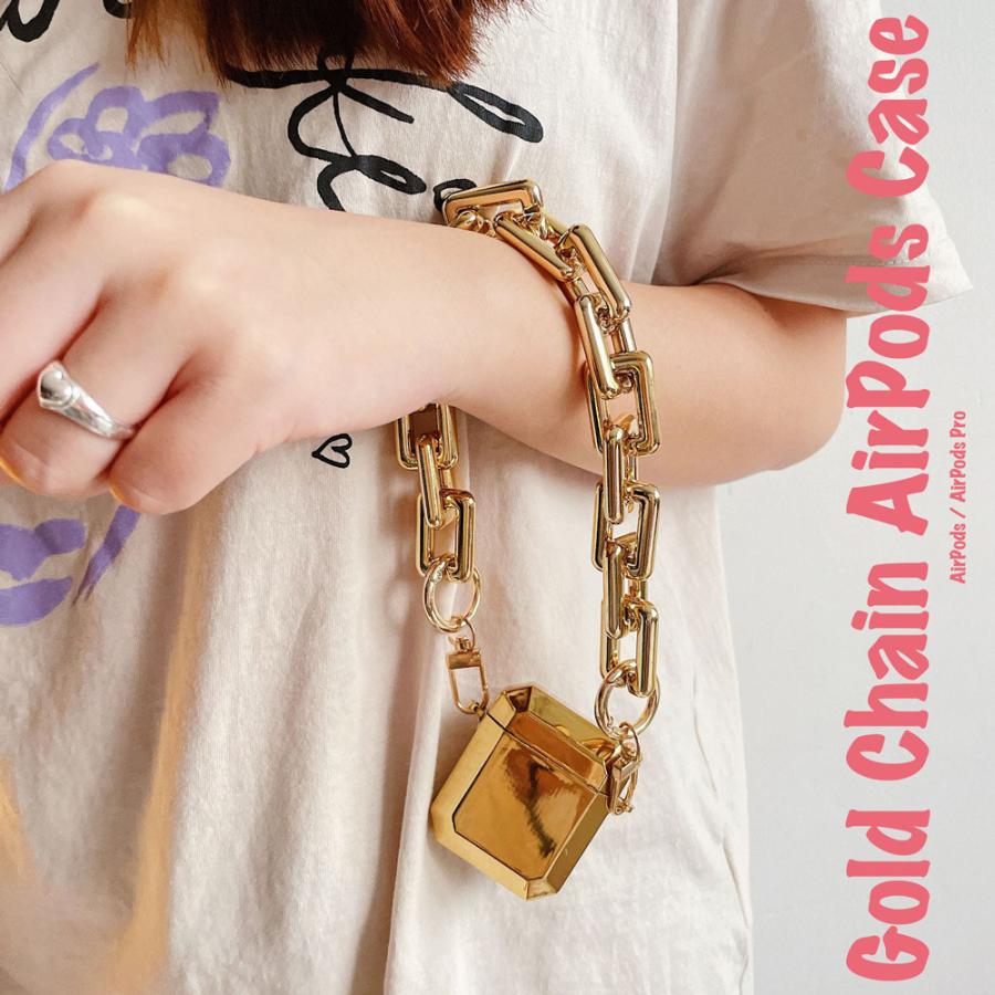 SALE ゴールド チェーン AirPods Pro ケース エアポッズ プロ