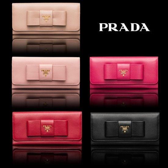 PRADA（プラダ） サッフィアーノリボン 長財布 : LUSTYLE - 通販