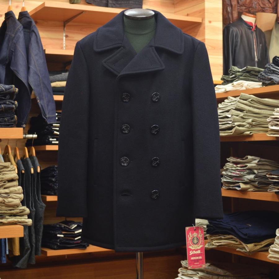 Schott N.Y.C（ショット） Schott 740US PEACOAT ネイビー : メンズ