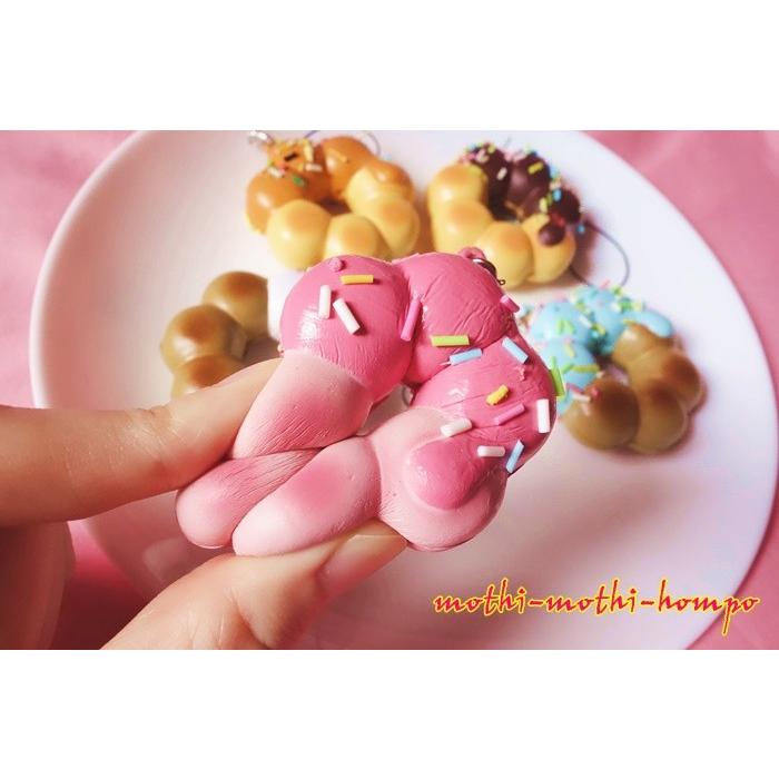スクイーズ ドーナツ｜可愛い やわらか ストラップ｜食玩 食品サンプル