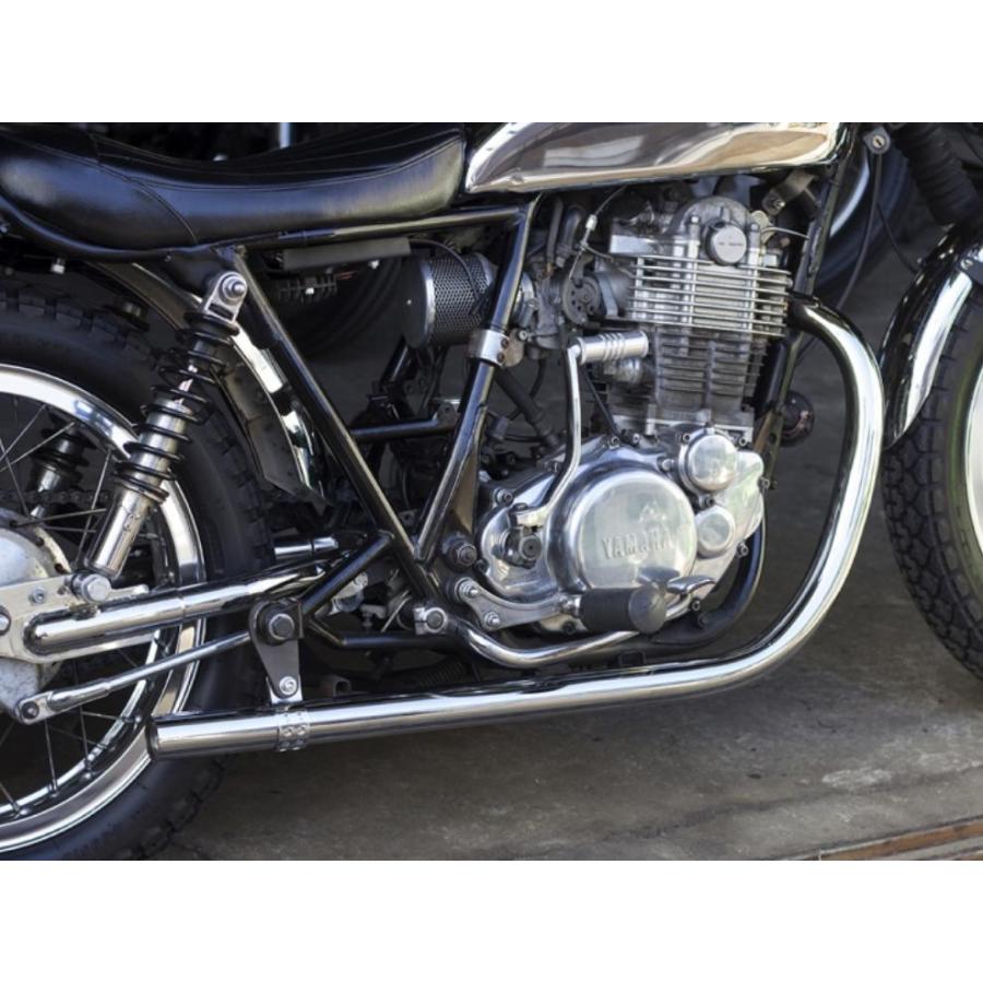 ヤマハ SR400/500 オールドスタイル手曲げマフラー クローム モーター