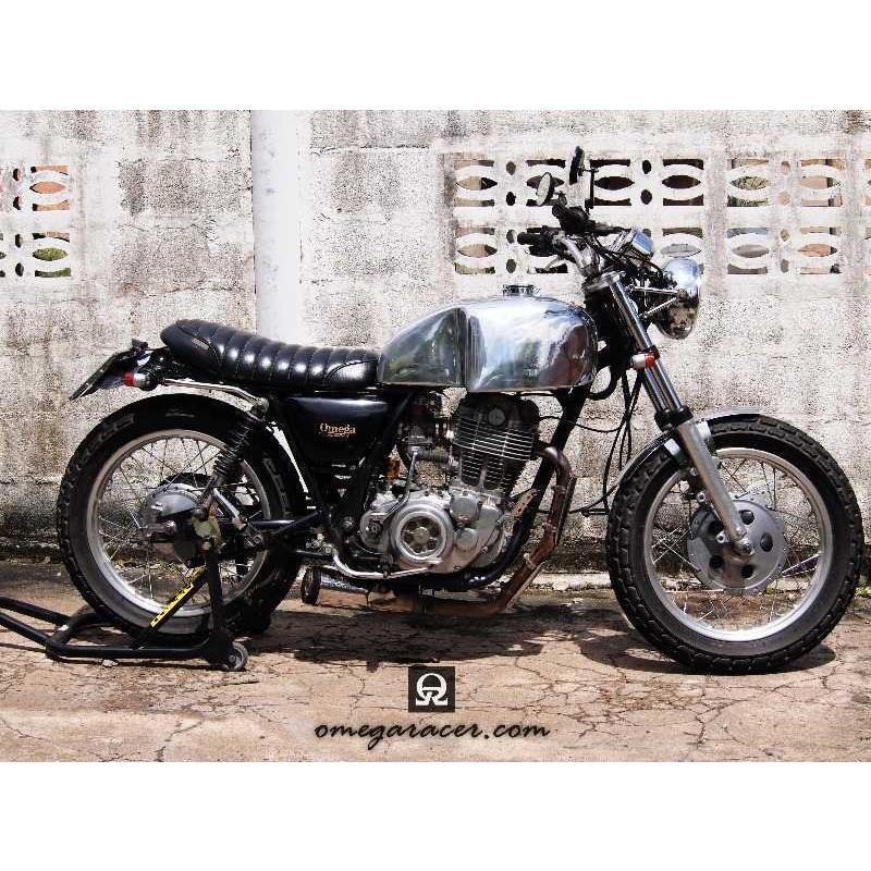 SR400/500 キャブ アルミ フューエルタンク The AJS オメガレーサー