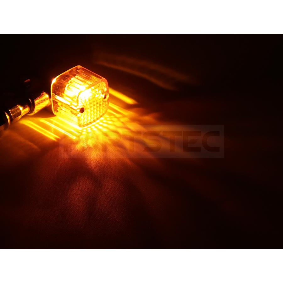 角型 ヨーロピアン メッキ クリスタル ウインカー 4個セット ハロゲン