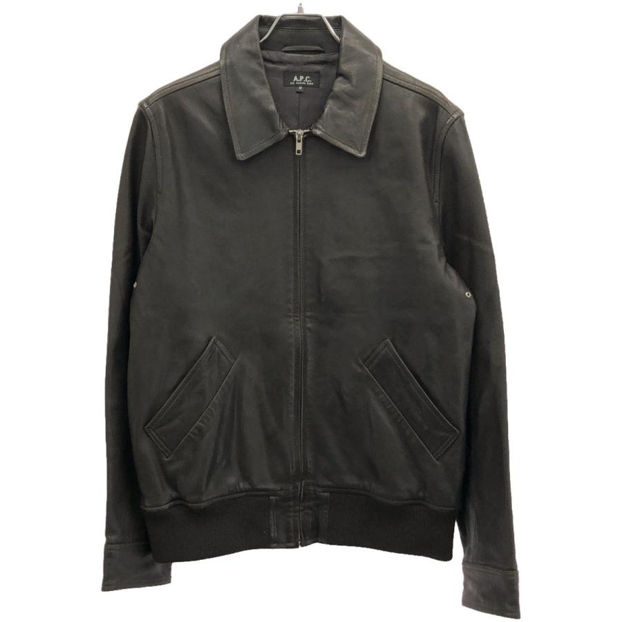 A.P.C.（アーペーセー） A.P.C MOTO BLOUSON ジップアップレザー