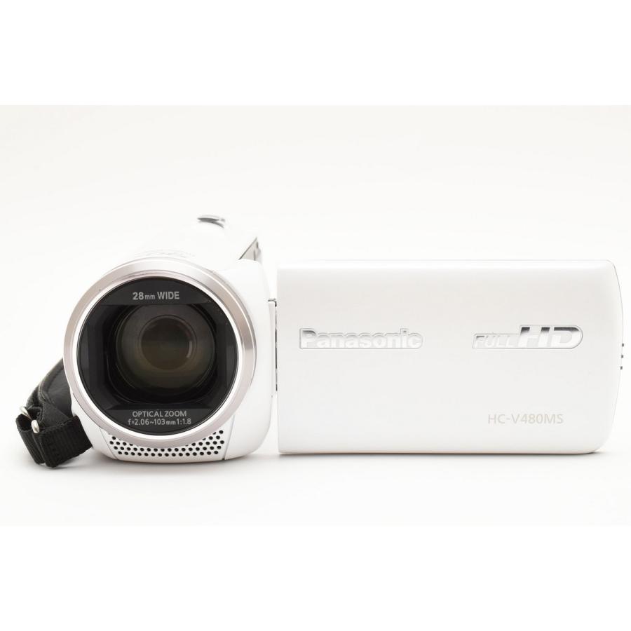 Panasonic パナソニック HC-V480MS ホワイト ビデオカメラ : MOMO'S