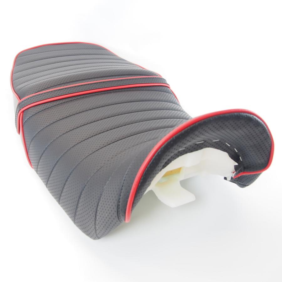 XJR1300 後期RP03J 00-05年 タックロールシート 黒 赤パイピング 新品