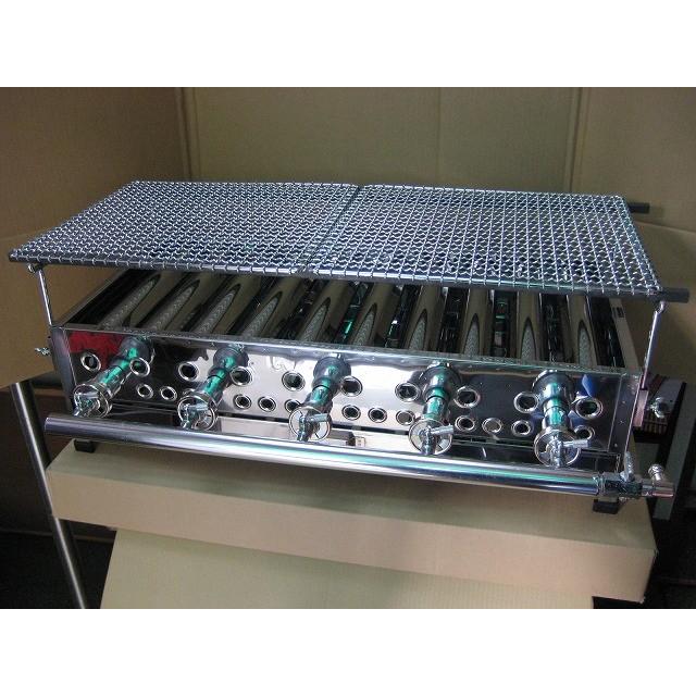 AKS 業務用 ガス式 網焼き器（焼物グリラー） BY-5 横幅740x奥行355x高