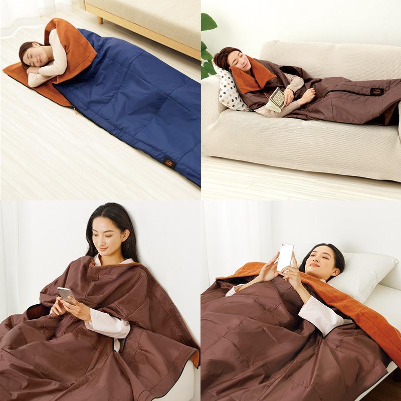 ミノムシ 防災 災害 地震 寝袋 シュラフ 洗える 電気毛布代わり 掛け