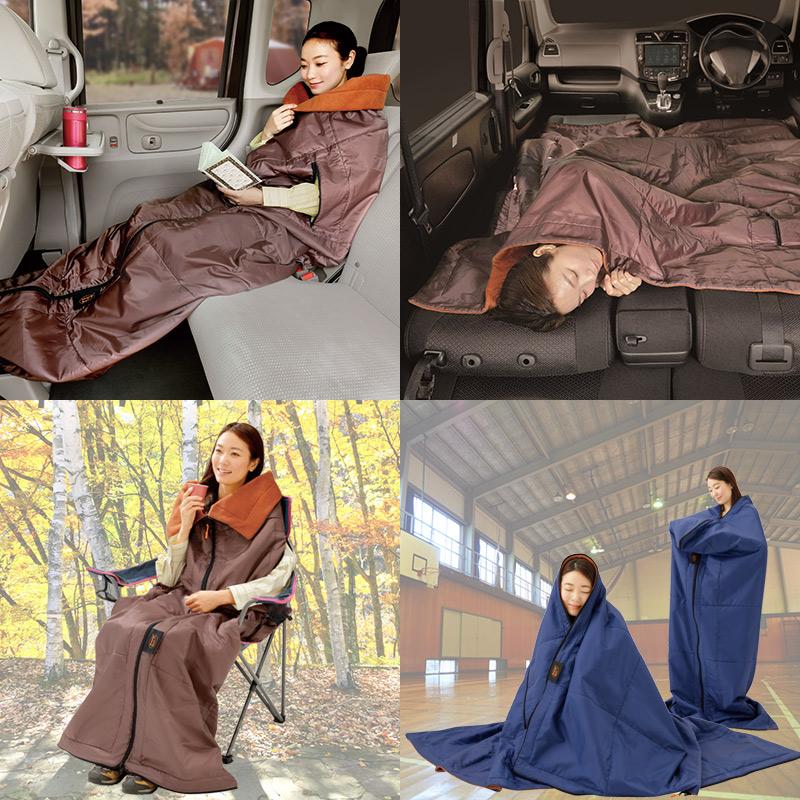 ミノムシ 防災 災害 地震 寝袋 シュラフ 洗える 電気毛布代わり 掛け