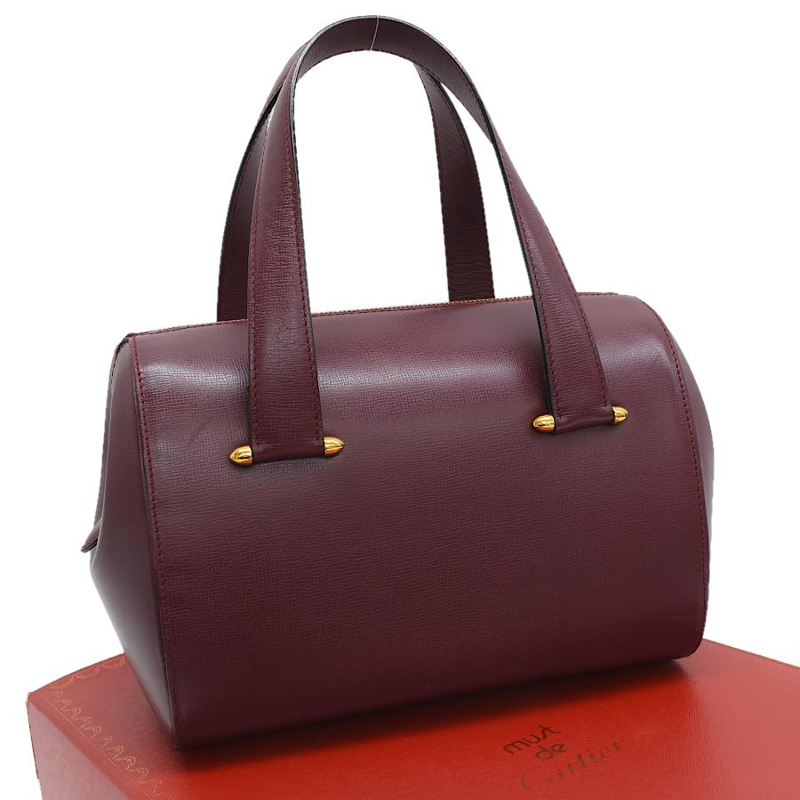 カルティエ マストライン ビジネスバッグ ボルドー ハンド A4 オール