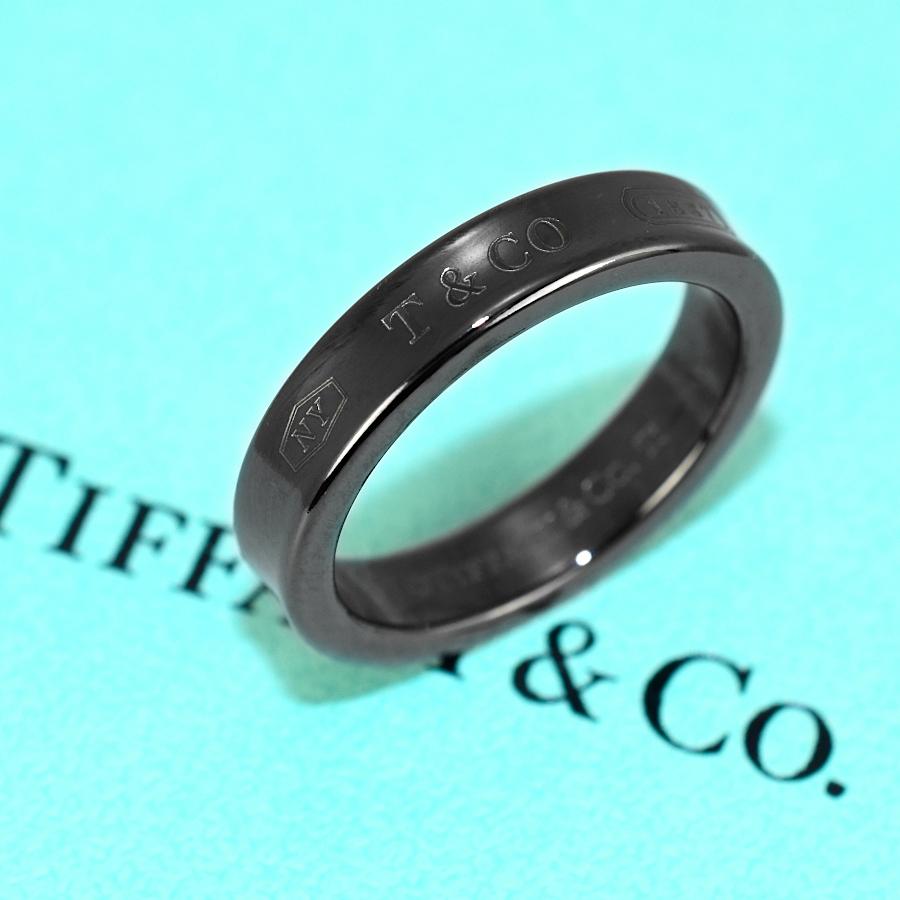 Tiffany 1837 新品同様 ティファニー ナロー リング 指輪 チタン