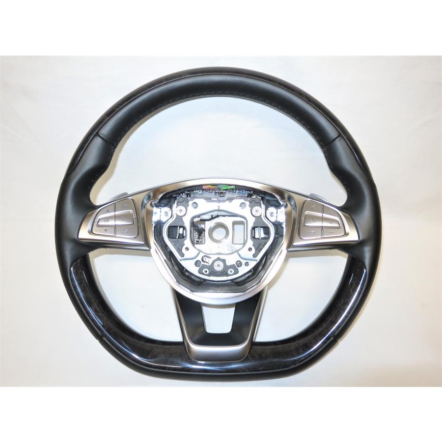 希少! ヒーター付き! W222純正 ウッド ステアリング ハンドル