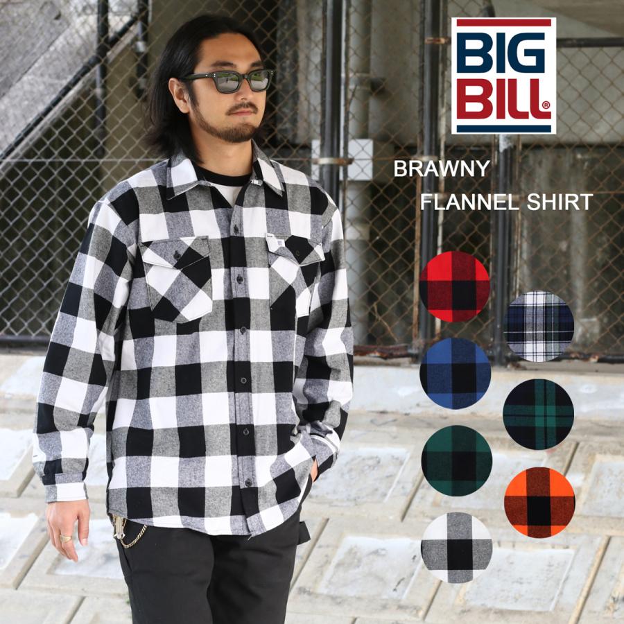 BIG BILL ビッグビル Premium Brawny Flannel Work Shirt 121
