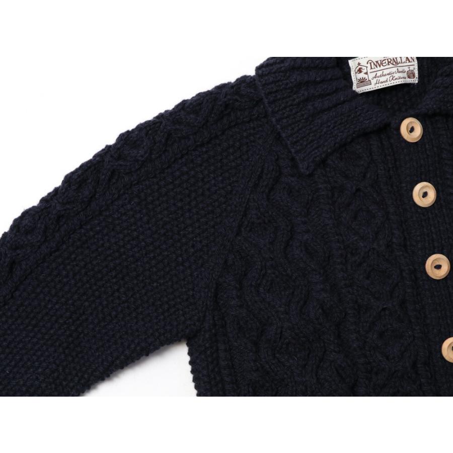 INVERALLAN（インバーアラン） ハンドニット カーディガン 3A ウール