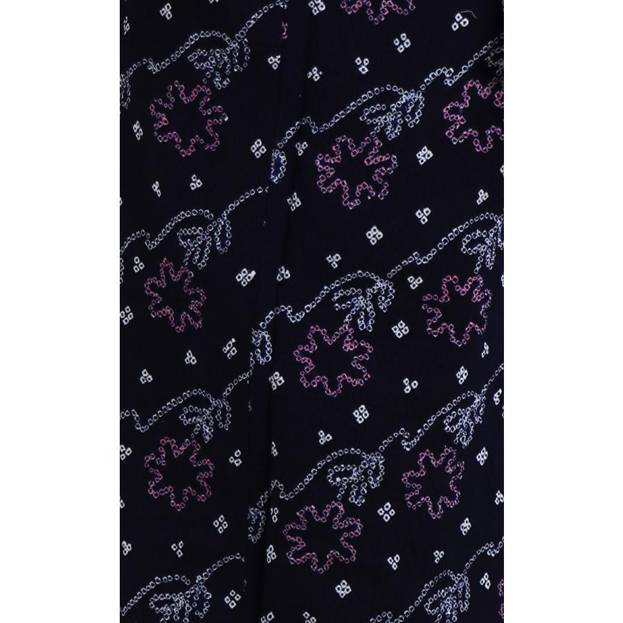 浴衣 有松 鳴海 手絞り 数量限定 特別価格 花つなぎ 濃紺 有松絞り