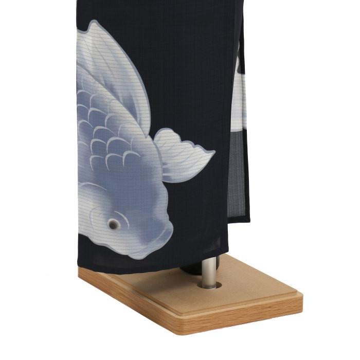 浴衣「撫松庵」仕立て上がり洗える浴衣 絵羽金魚（濃紺 108-337-085-79