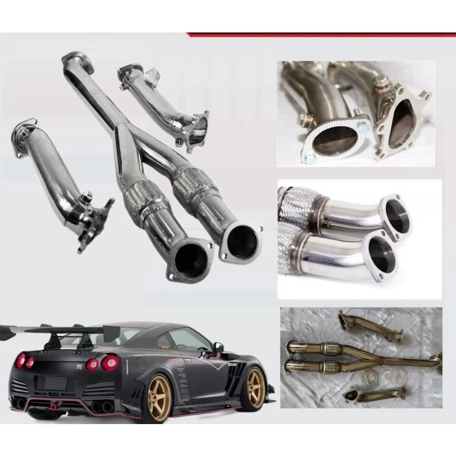 日産 R35 GT-R 触媒ストレート ダウンパイプ フロントパイプ 第1触媒