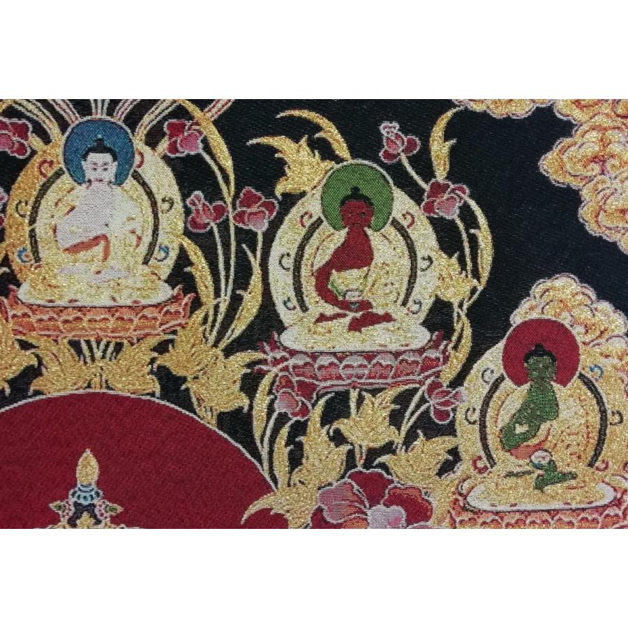 チベット密教仏画掛軸 四臂観音菩薩 仏教 織物 タンカ タペストリー NU