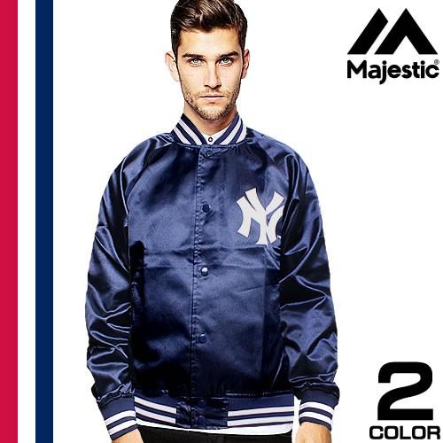 MAJESTIC（マジェスティック） ブルゾン サテン スタジャン スタジアム