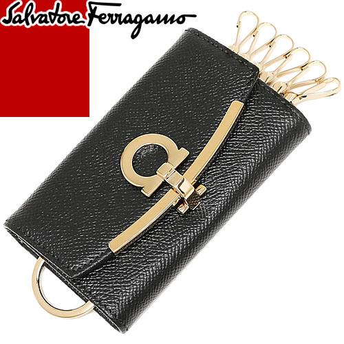 FERRAGAMO（フェラガモ） ガンチーニ キーケース 6連 キーリング付き