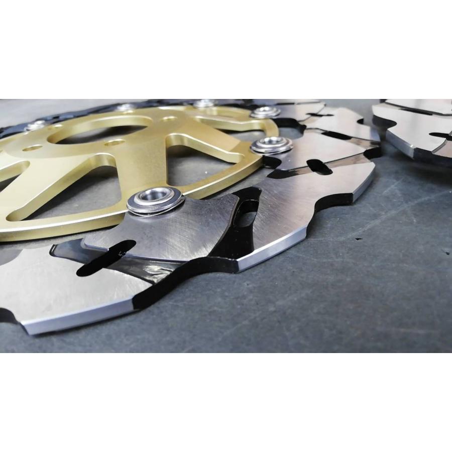 Arashi製フロント用ブレーキディスク052金色 ゼファー1100RS ZRX1200S