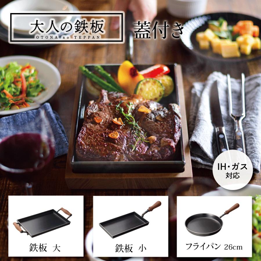 大人の鉄板 蓋付き AUX オークス フライパン26cm オシャレ お洒落 ワン