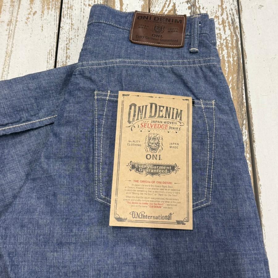 鬼デニム 鬼デニム / 8ozセルビッジシャンブレー ONI-200-HCSV【ワイド