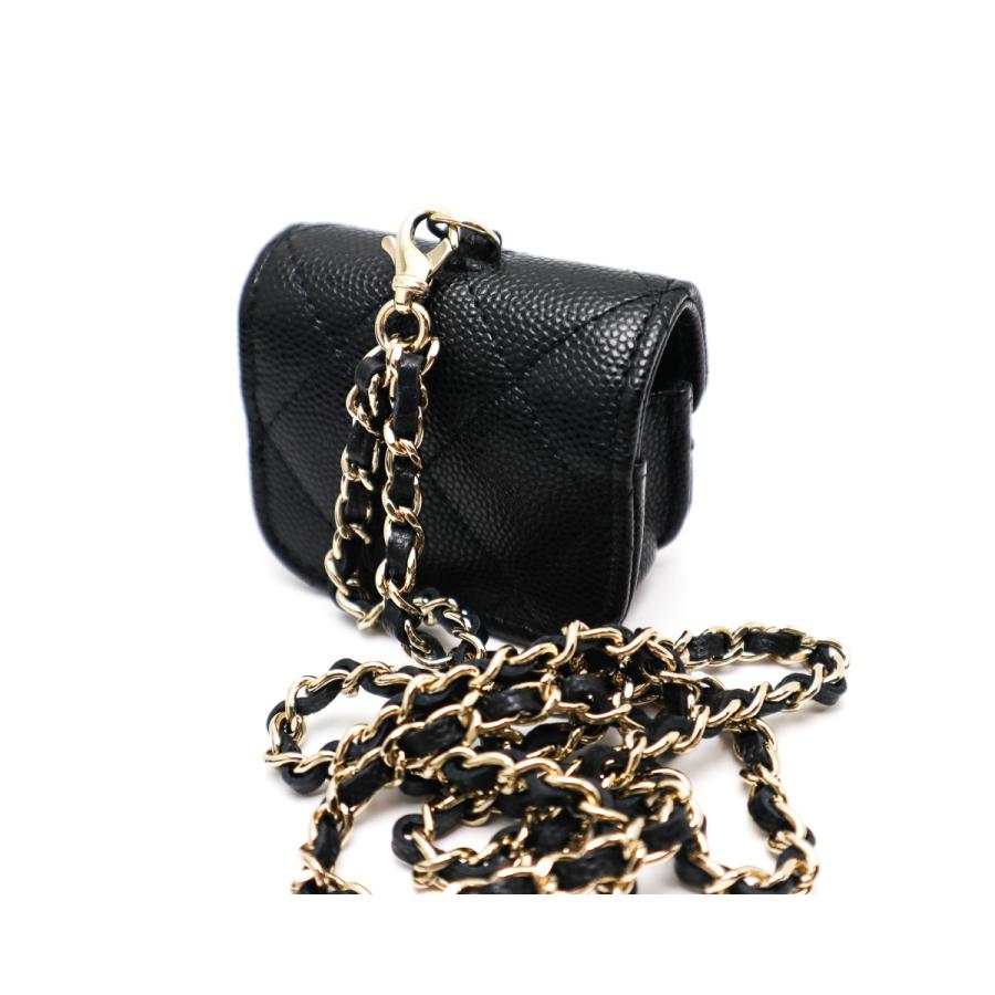 CHANEL（シャネル） マトラッセ ココマーク キャビア 黒 イヤホン