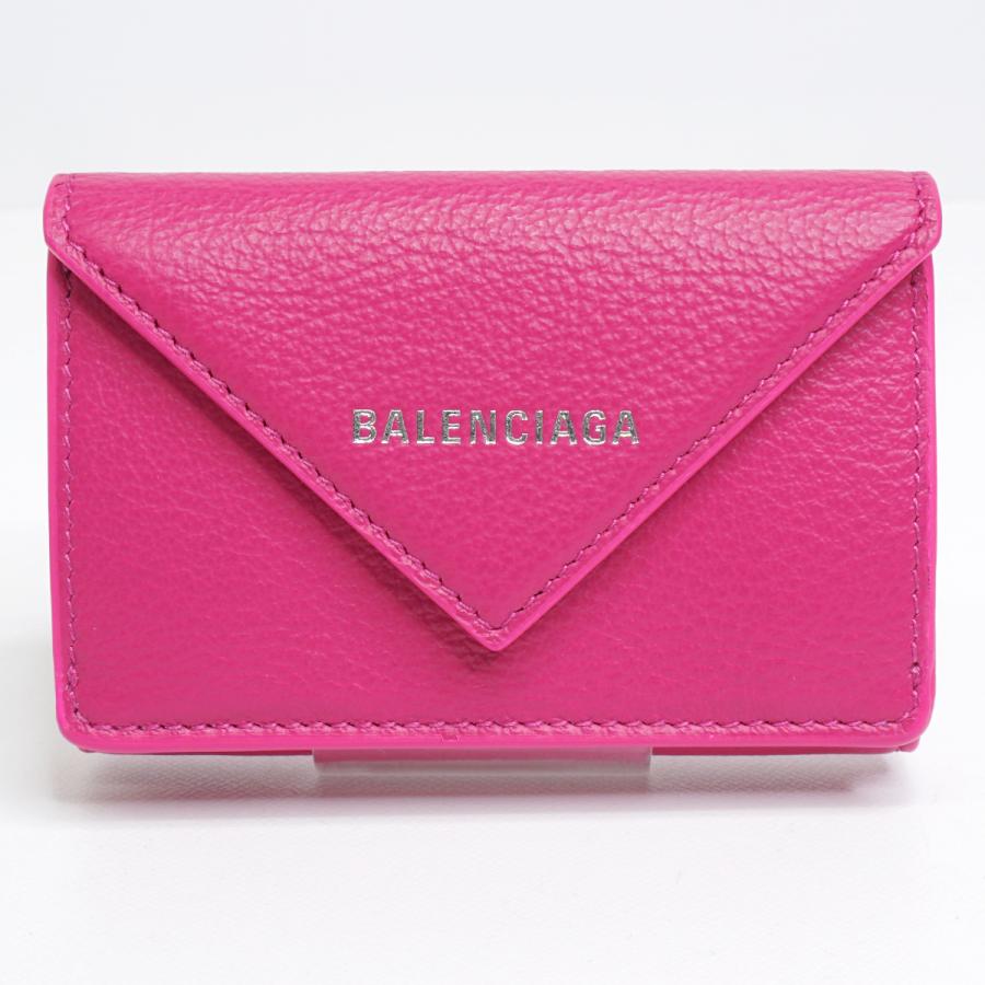 BALENCIAGA（バレンシアガ） ペーパーミニウォレット 三つ折り財布