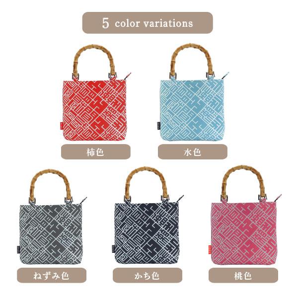 バンブー手提げバッグ 01 正方形 スクエア 手拭い 祭り小物 祭り用品