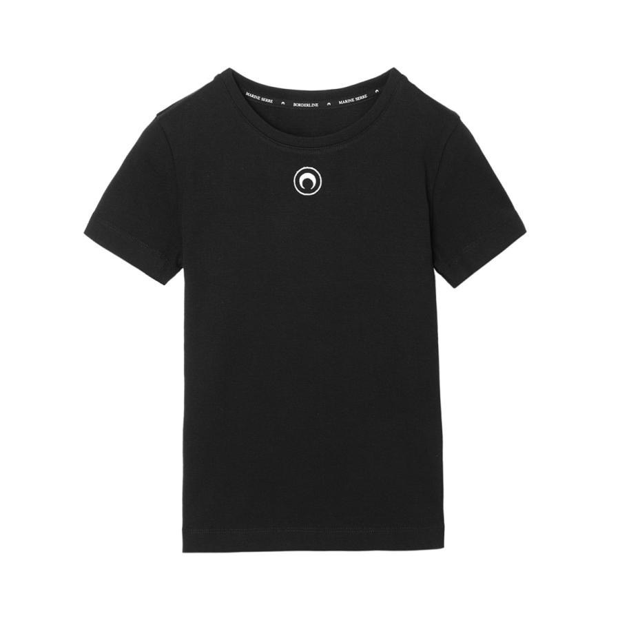 マリーン セル MARINE SERRE クルーネックTシャツ ORGANIC COTTON 1X1