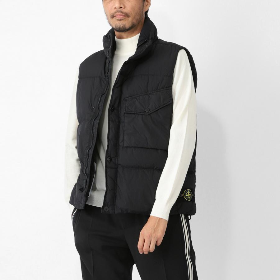 STONE ISLAND（ストーン アイランド） ダウンベスト G100003 CRINKLE