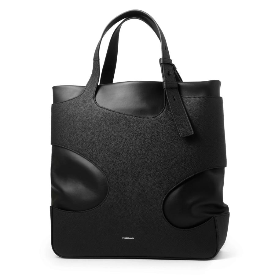 FERRAGAMO（フェラガモ） トートバッグ ブラック メンズ cut-out
