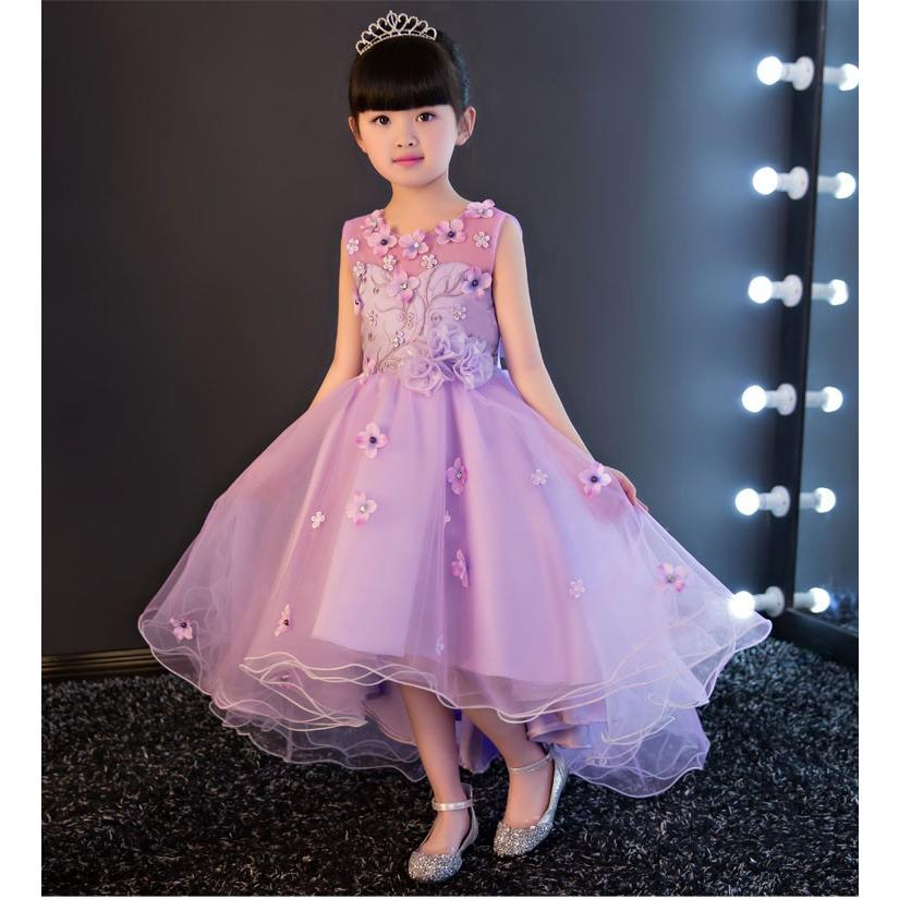 フラワーガール ドレス 子どもドレス ピアノ発表会 子供ドレス ロング