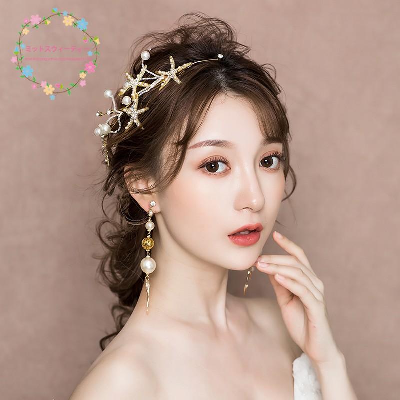 即納 あすつく ウエディング ティアラ 髪飾り 花嫁 ウェディング 結婚